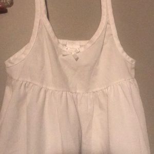 Girls slip white ruffle 4T